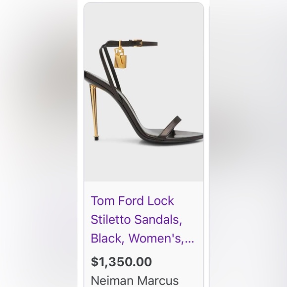 Tom Ford Lock Stiletto Sandals - Picture 4 of 12